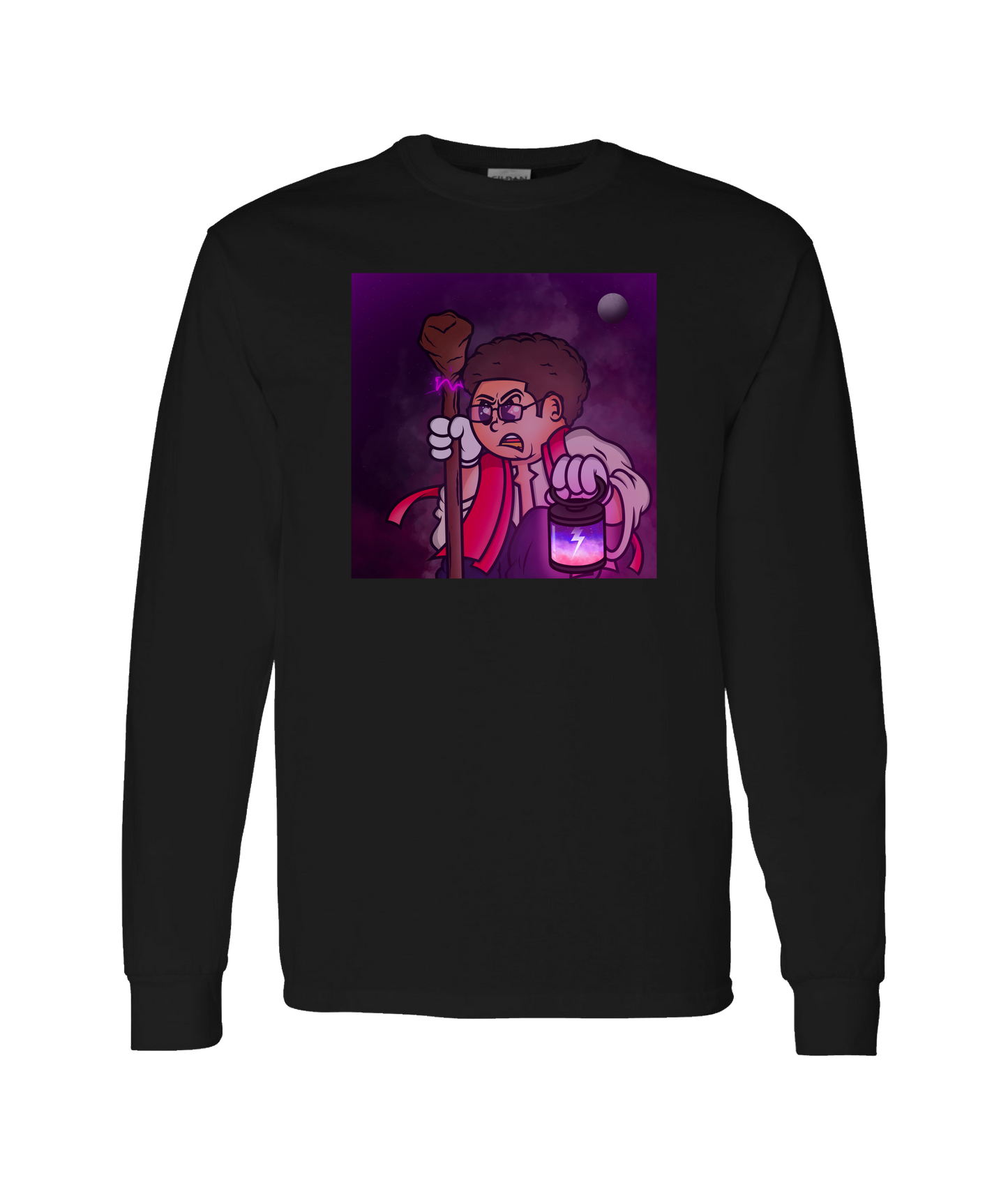 Sleep Sinatra - Guy - Black Long Sleeve T