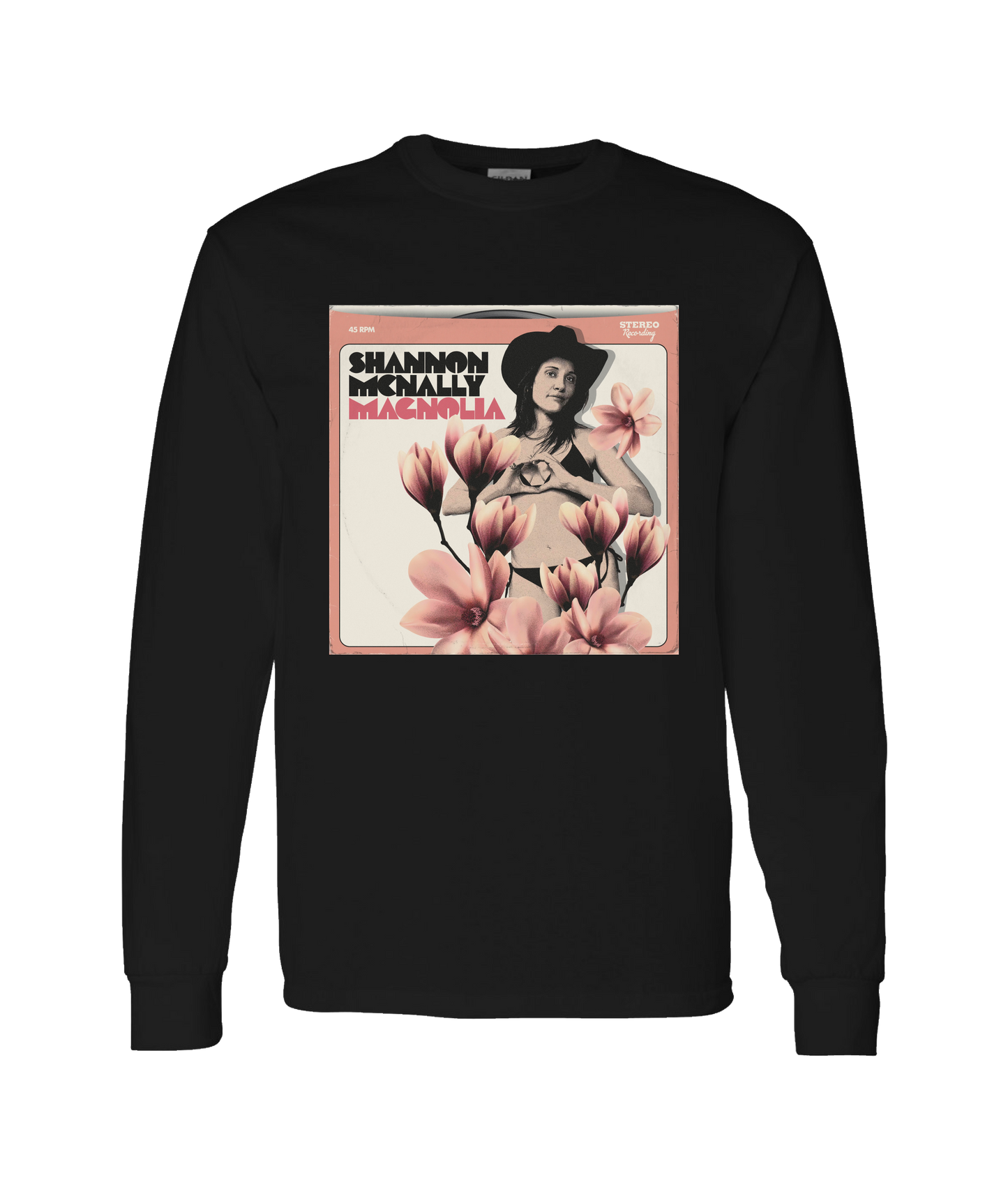 Shannon McNally - MAGNOLIA - Black Long Sleeve T