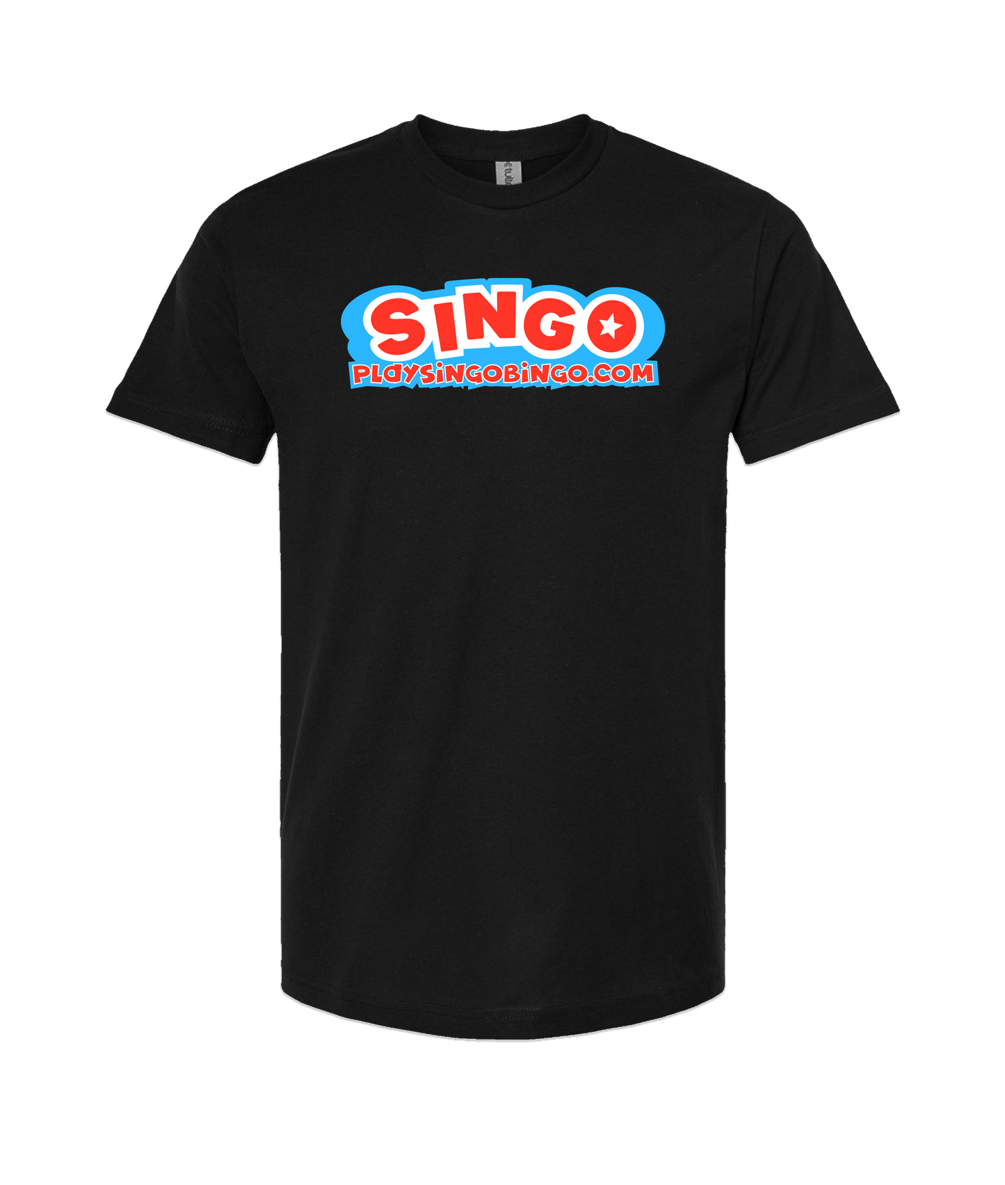 Singo Music Bingo - PlaySingoBingo.com - Black T-Shirt