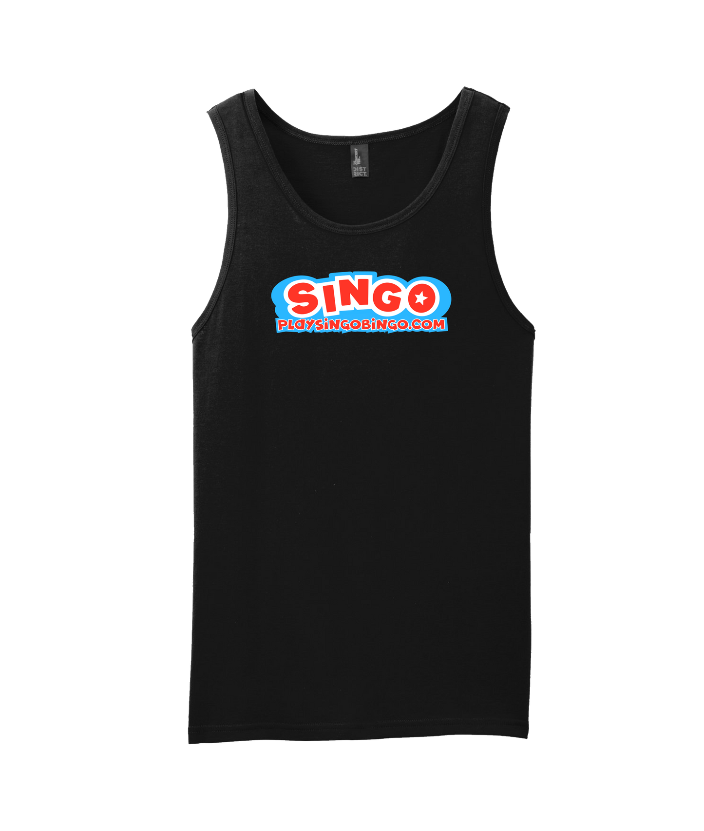 Singo Music Bingo - PlaySingoBingo.com - Black Tank Top