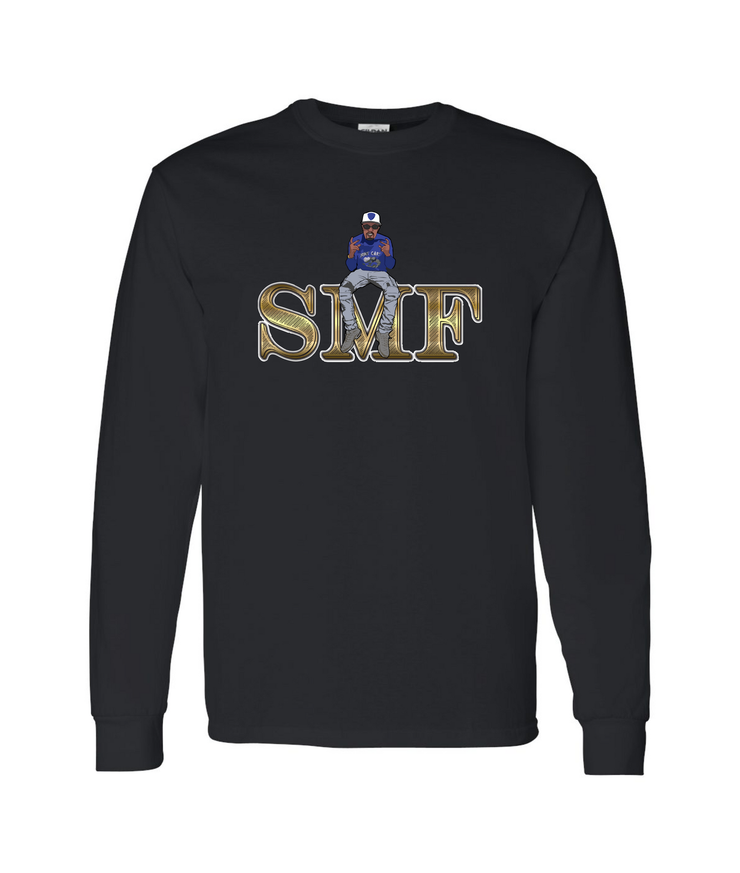 SMF Duce - Don't Care Logo - Long Sleeve T