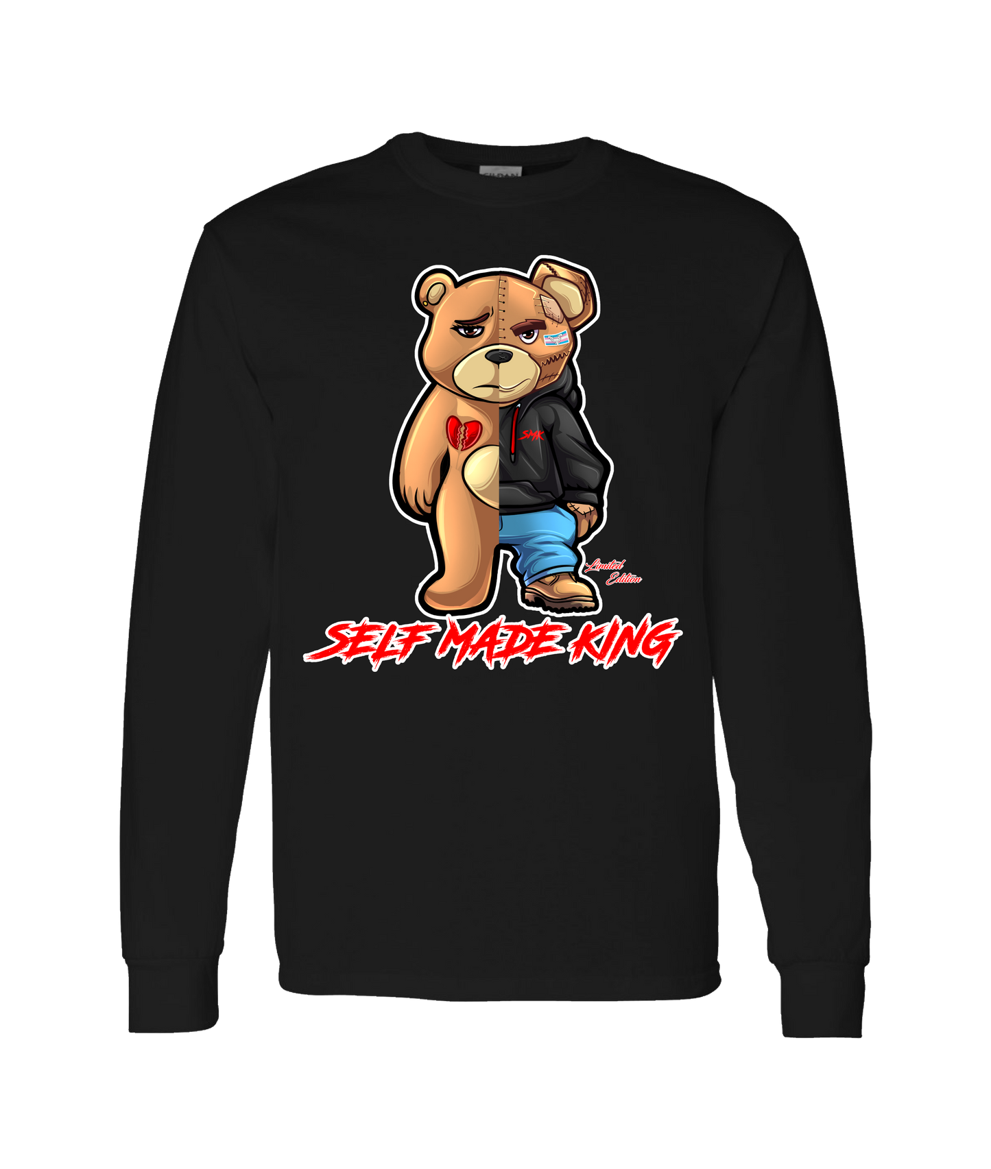 V-SMKITOP - LOGO 1 - Black Long Sleeve T