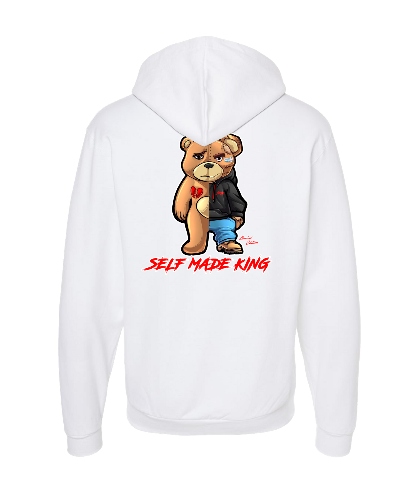 V-SMKITOP - LOGO 1 - White Zip Up Hoodie