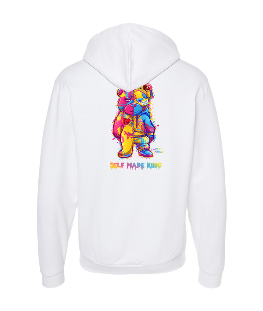 V-SMKITOP - LOGO 2 - White Zip Up Hoodie