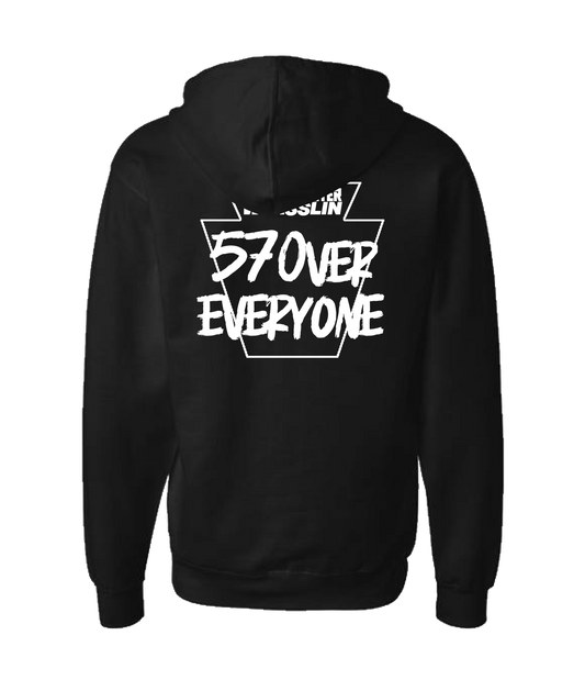 V-SMWTOP - 570 OVER EVERYONE - Black Zip Up Hoodie