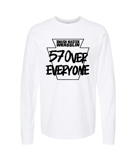 V-SMWTOP - 570 OVER EVERYONE - White Long Sleeve T