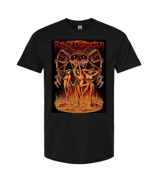 V-SODTOP - Destruction Designed - Black T-Shirt