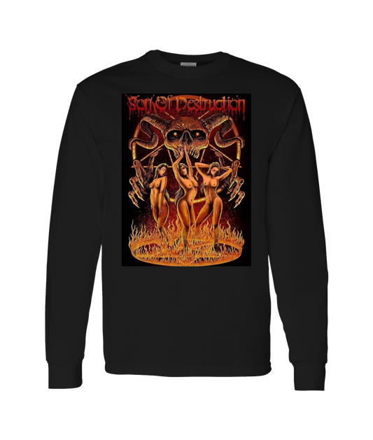 V-SODTOP - Destruction Designed - Black Long Sleeve T