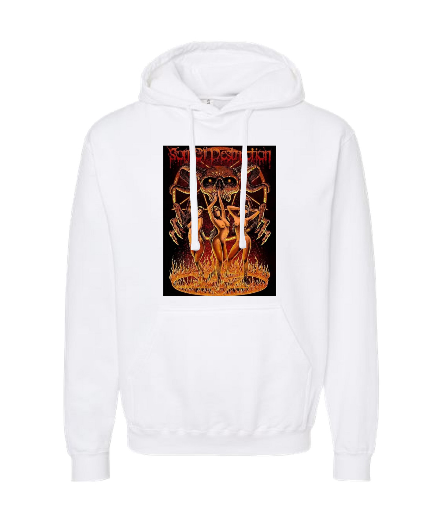 V-SODTOP - Destruction Designed - White Hoodie