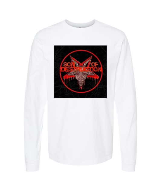 V-SODTOP - Destruction Designed - White Long Sleeve T
