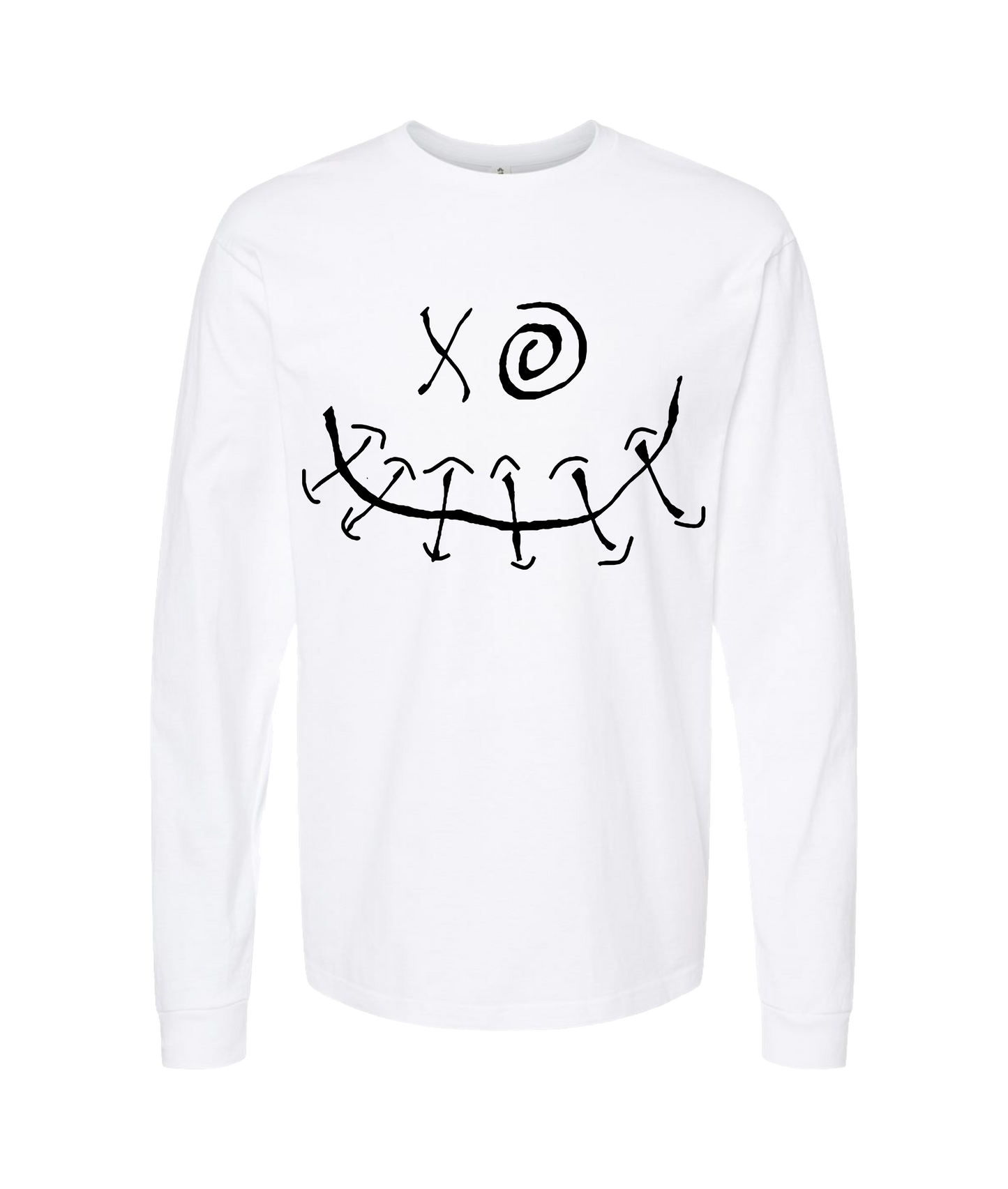 V-SOLTOP - XO SMILE - White Long Sleeve T