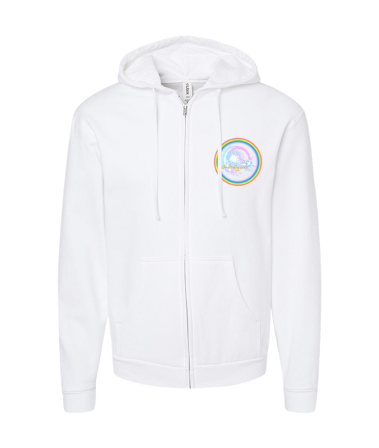 V-SOP - DESIGN 1 - White Zip Up Hoodie