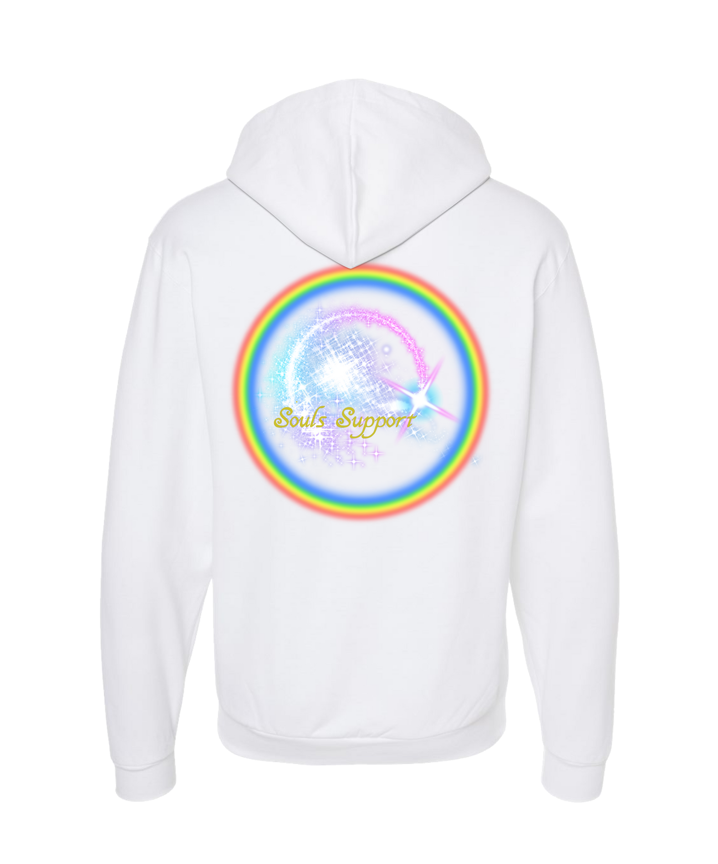Souls Support - DESIGN 1 - White Zip Up Hoodie