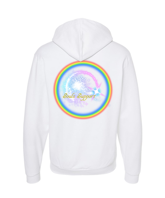 V-SOP - DESIGN 1 - White Zip Up Hoodie