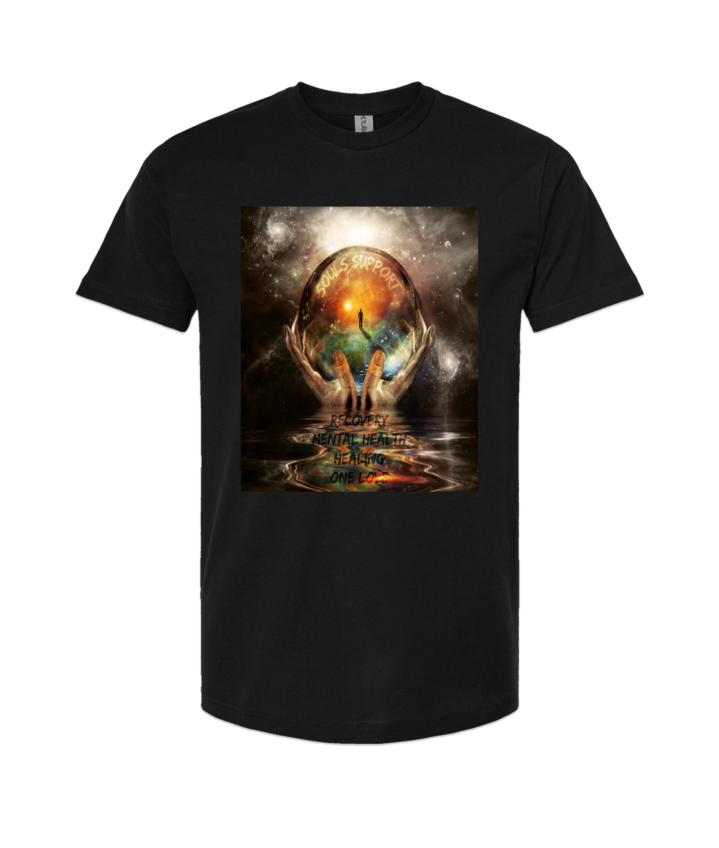 Souls Support - DESIGN 2 - Black T Shirt