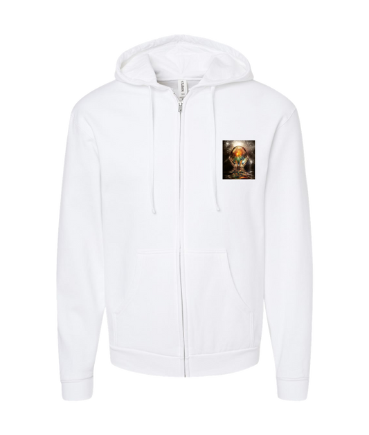 Souls Support - DESIGN 2 - White Zip Up Hoodie