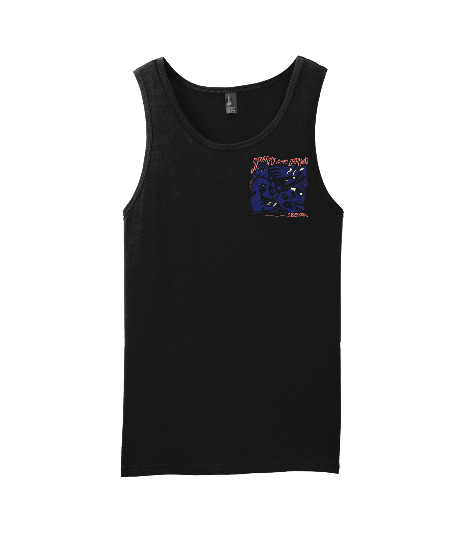V-SPADTOP - Obscura - Black Tank Top