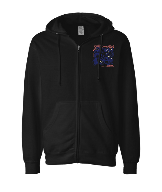 V-SPADTOP - Obscura - Black Zip Up Hoodie