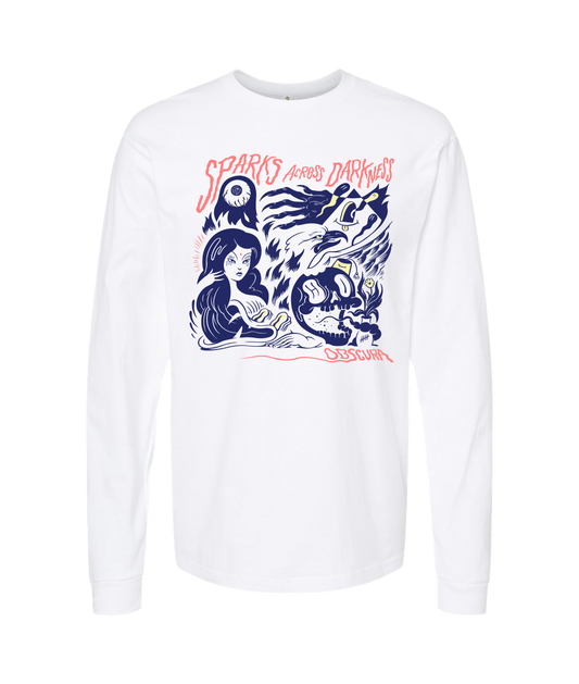 V-SPADTOP - Obscura - White Long Sleeve T