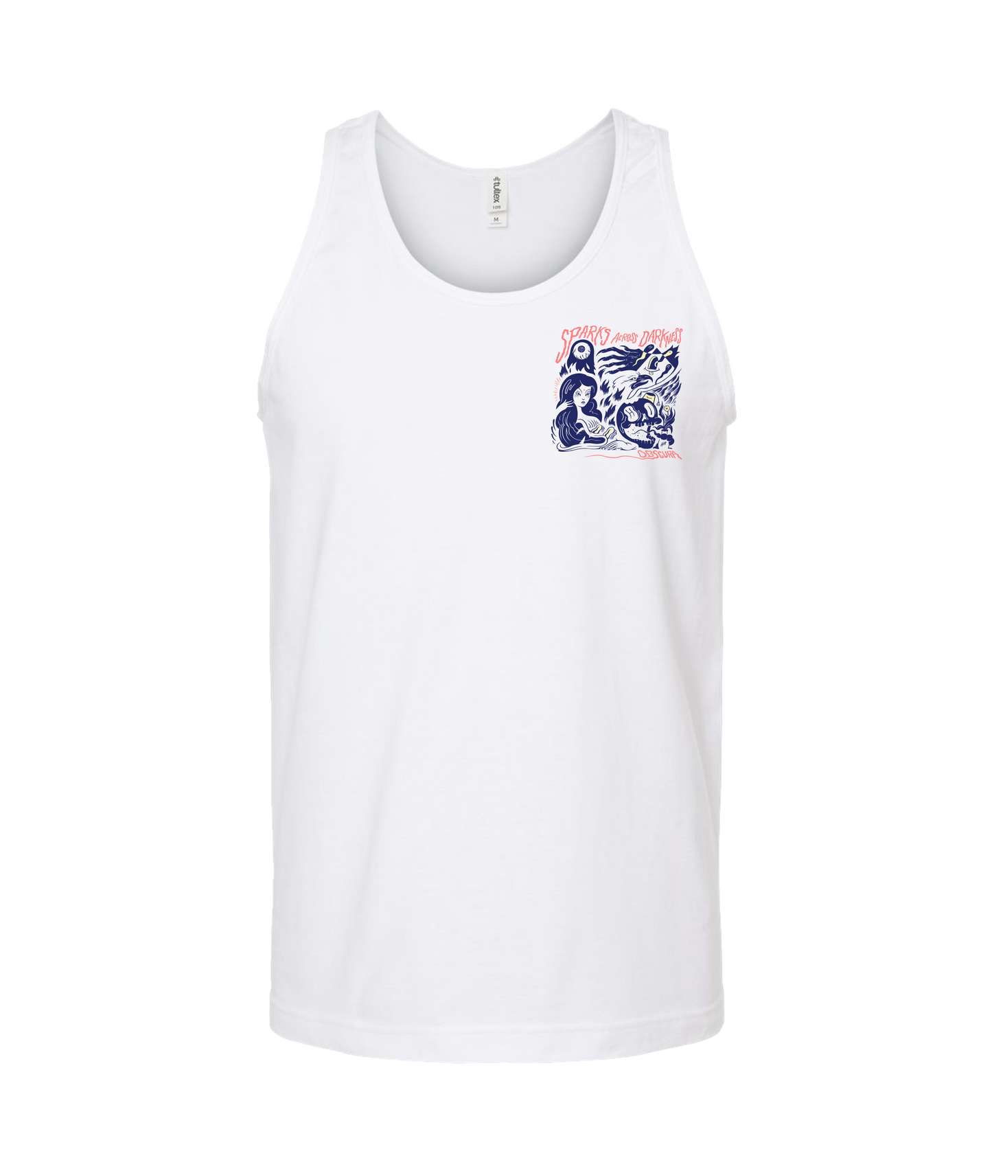 V-SPADTOP - Obscura - White Tank Top