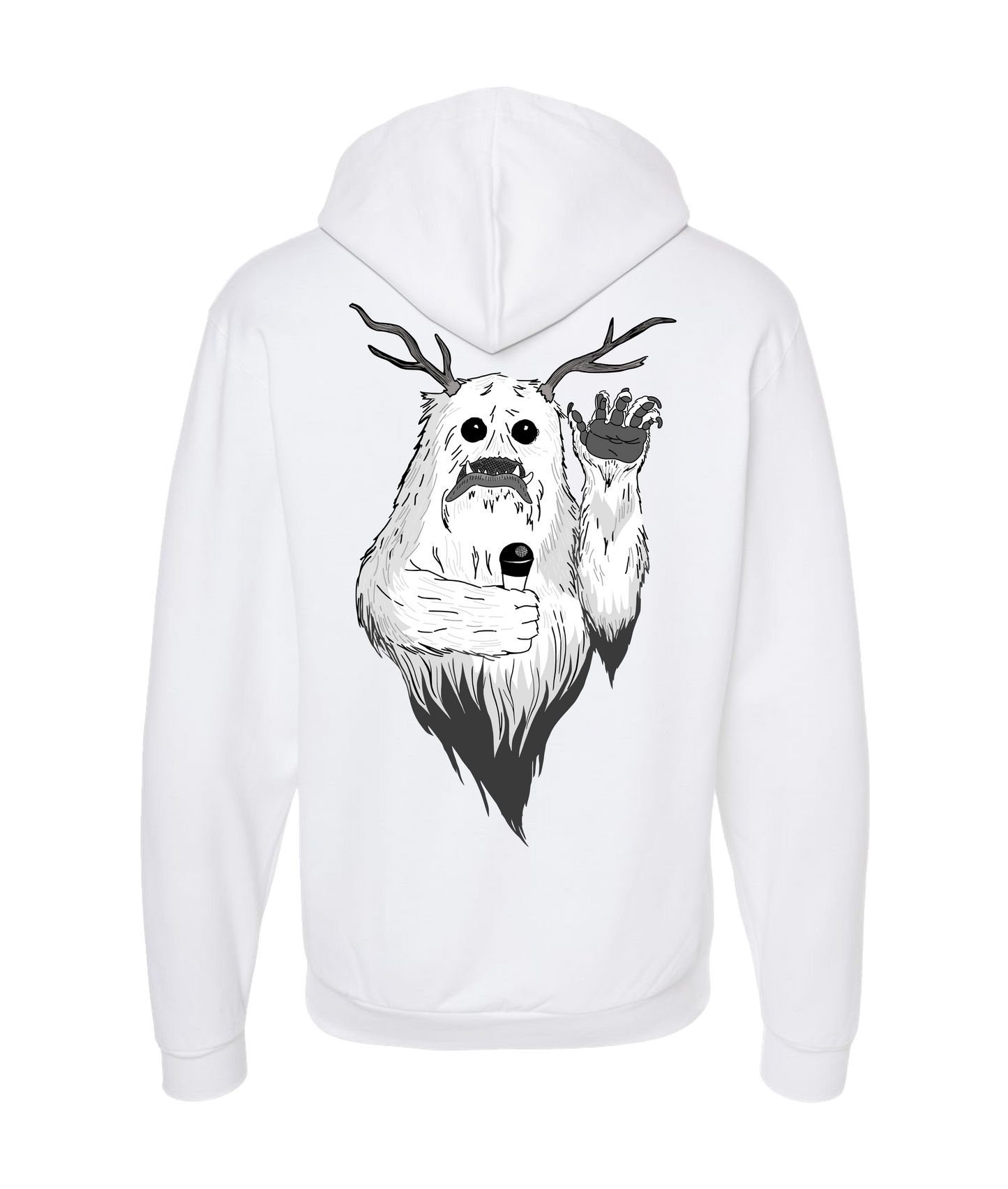 Sparks Across Darkness - Sparky - White Zip Up Hoodie