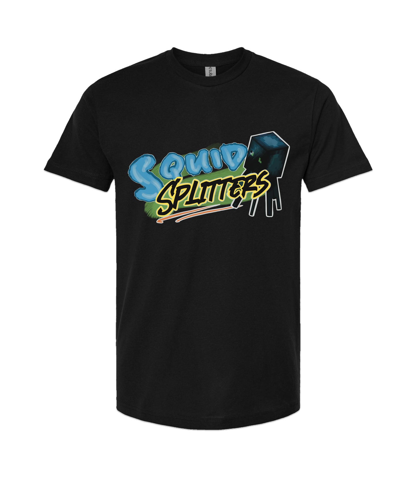 V-SQTOP - DESIGN 1 - Black T-Shirt
