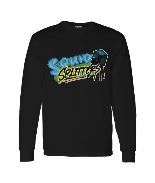 Squid Splitters - DESIGN 1 - Black Long Sleeve T