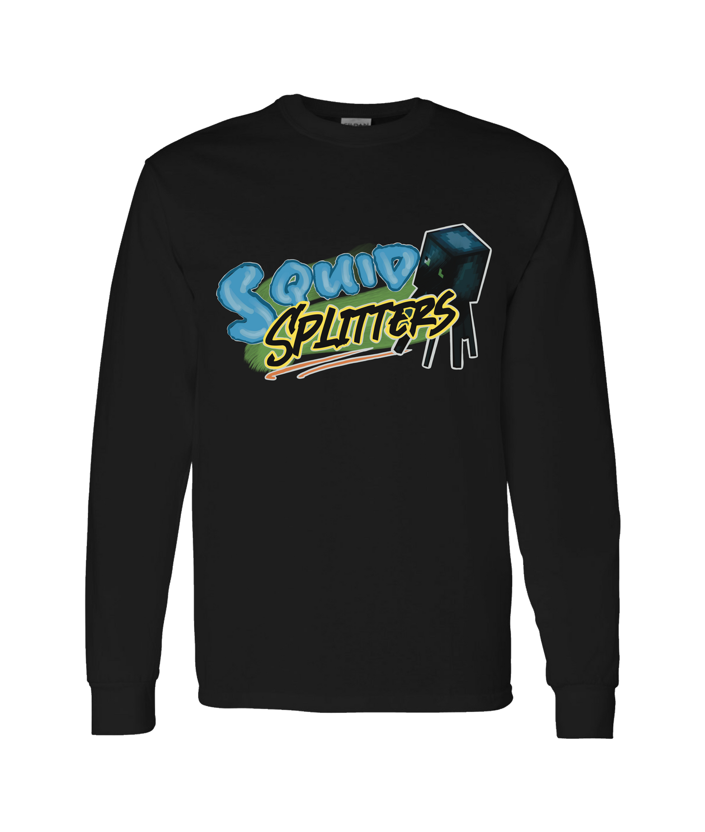 V-SQTOP - DESIGN 1 - Black Long Sleeve T