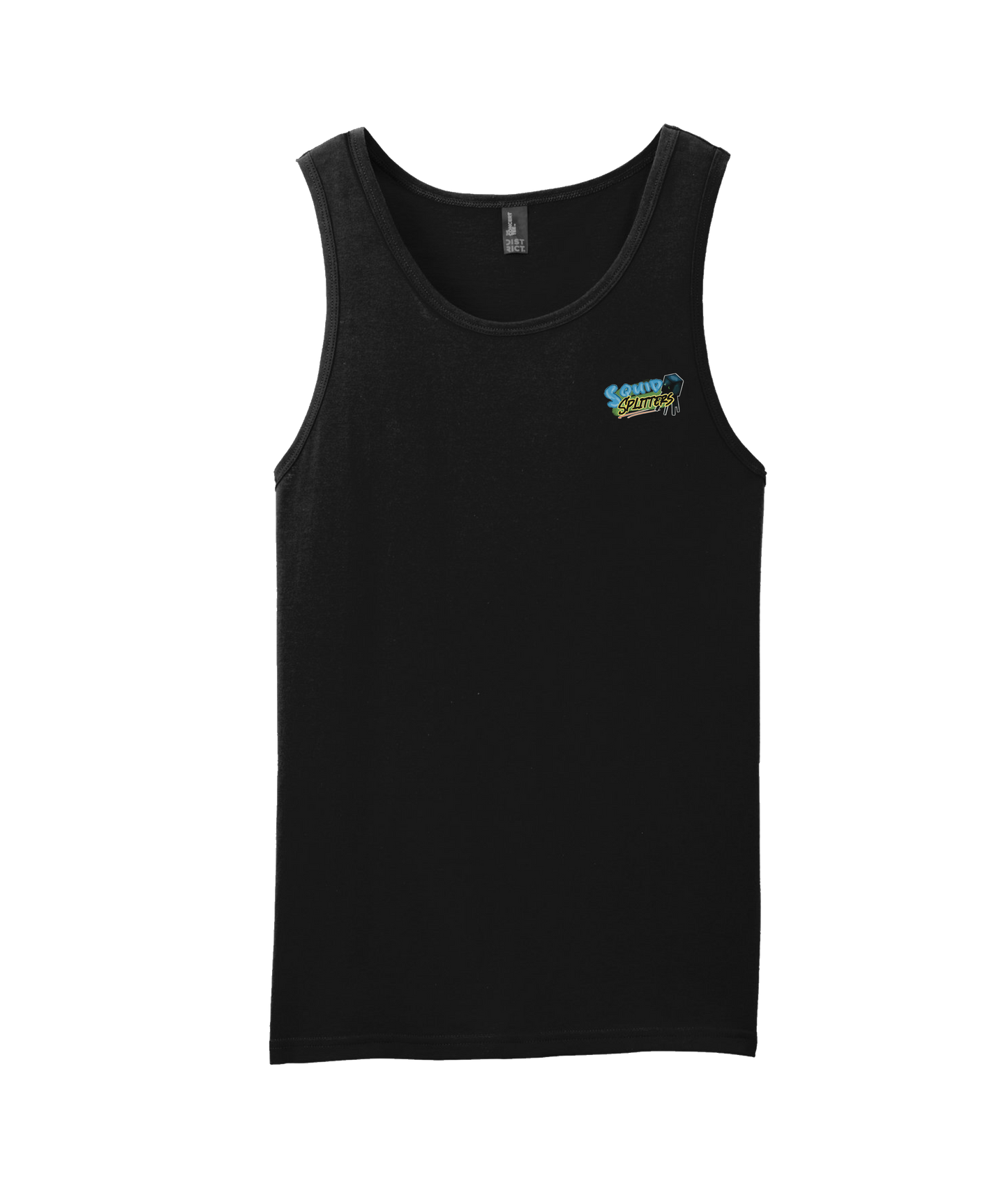 V-SQTOP - DESIGN 1 - Black Tank Top