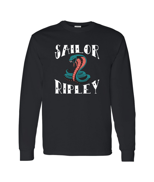 Sailor Ripley - Logo - Black Long Sleeve T