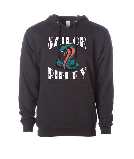 Sailor Ripley - Logo - Black Hoodie