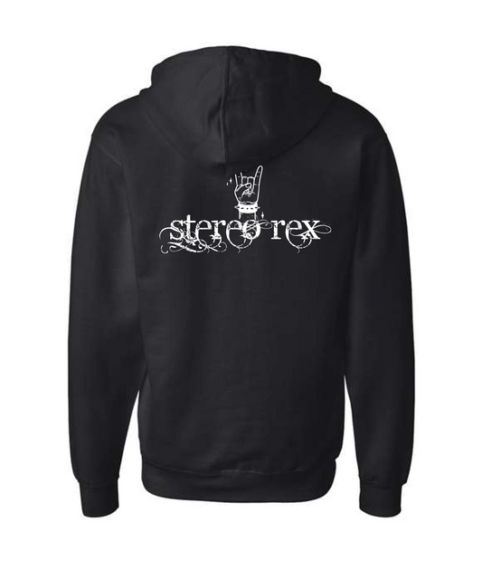 Stereo Rex - Rock On - Black Zip Hoodie