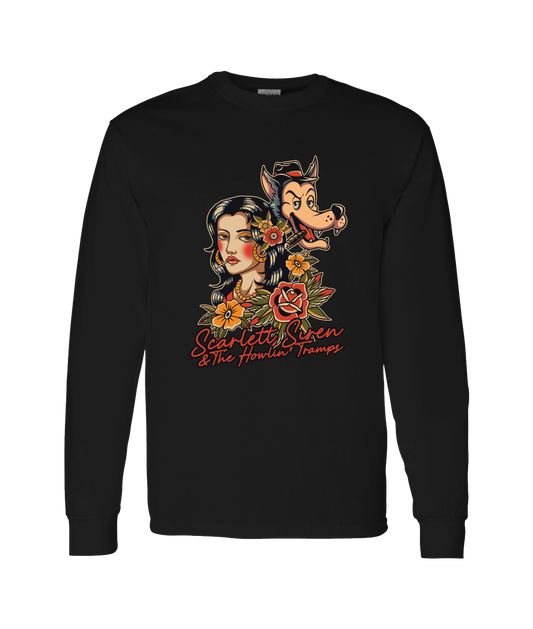 V-SSHTTOP - DESIGN 1 - Black Long Sleeve T