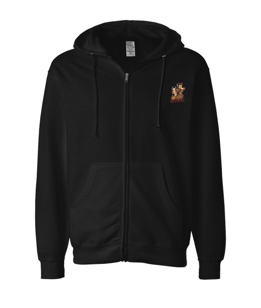 V-SSHTTOP - DESIGN 1 - Black Zip Up Hoodie