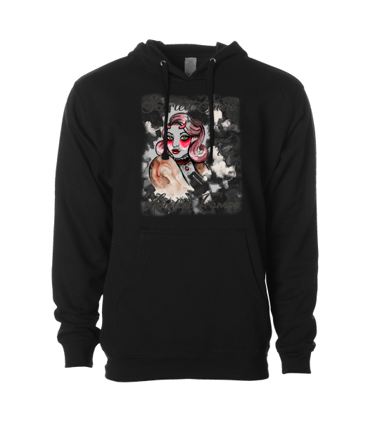 V-SSHTTOP - DESIGN 2 - Black Hoodie