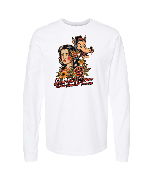 V-SSHTTOP - DESIGN 1 - White Long Sleeve T