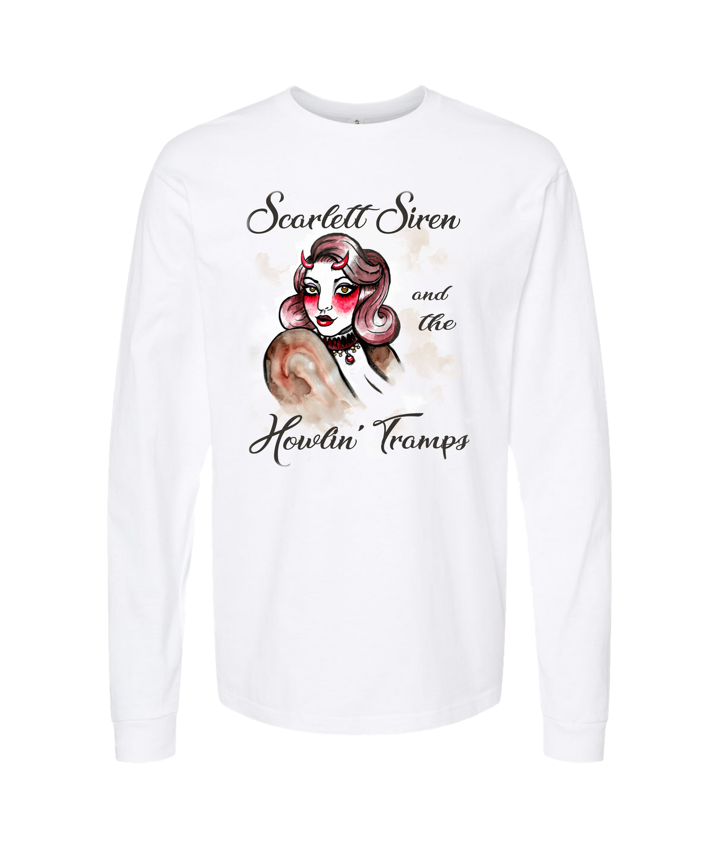 V-SSHTTOP - DESIGN 2 - White Long Sleeve T