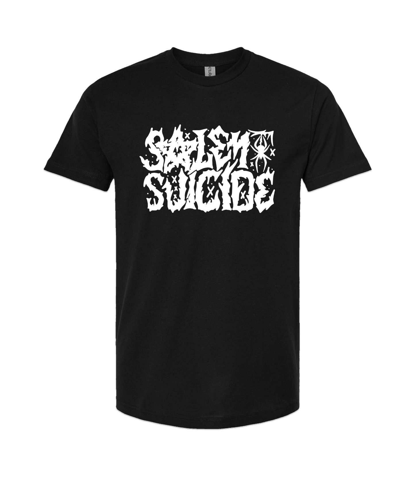 Salem Suicide - Logo White - Black T Shirt