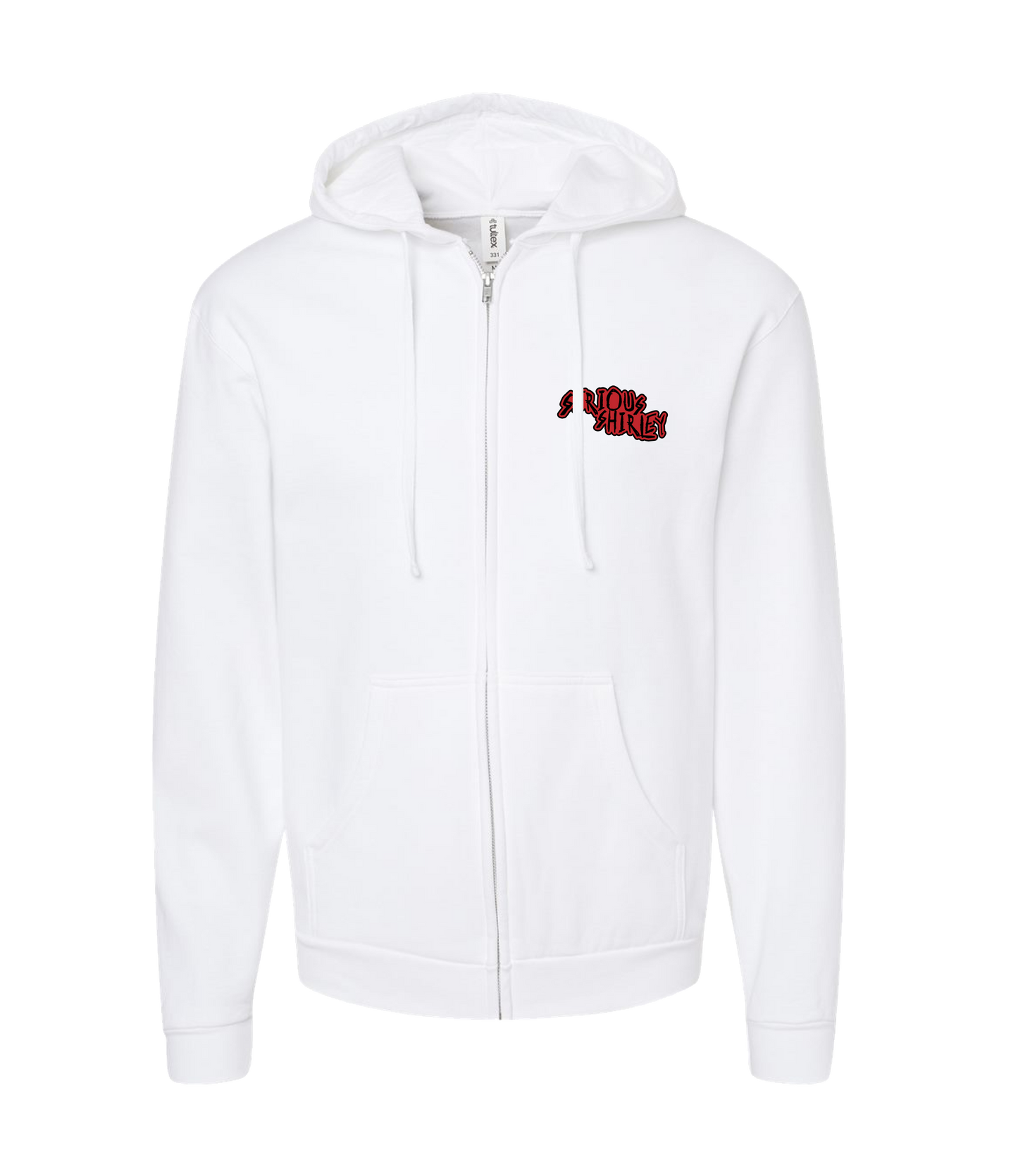 V-SSTOP - DESIGN 3 - White Zip Up Hoodie