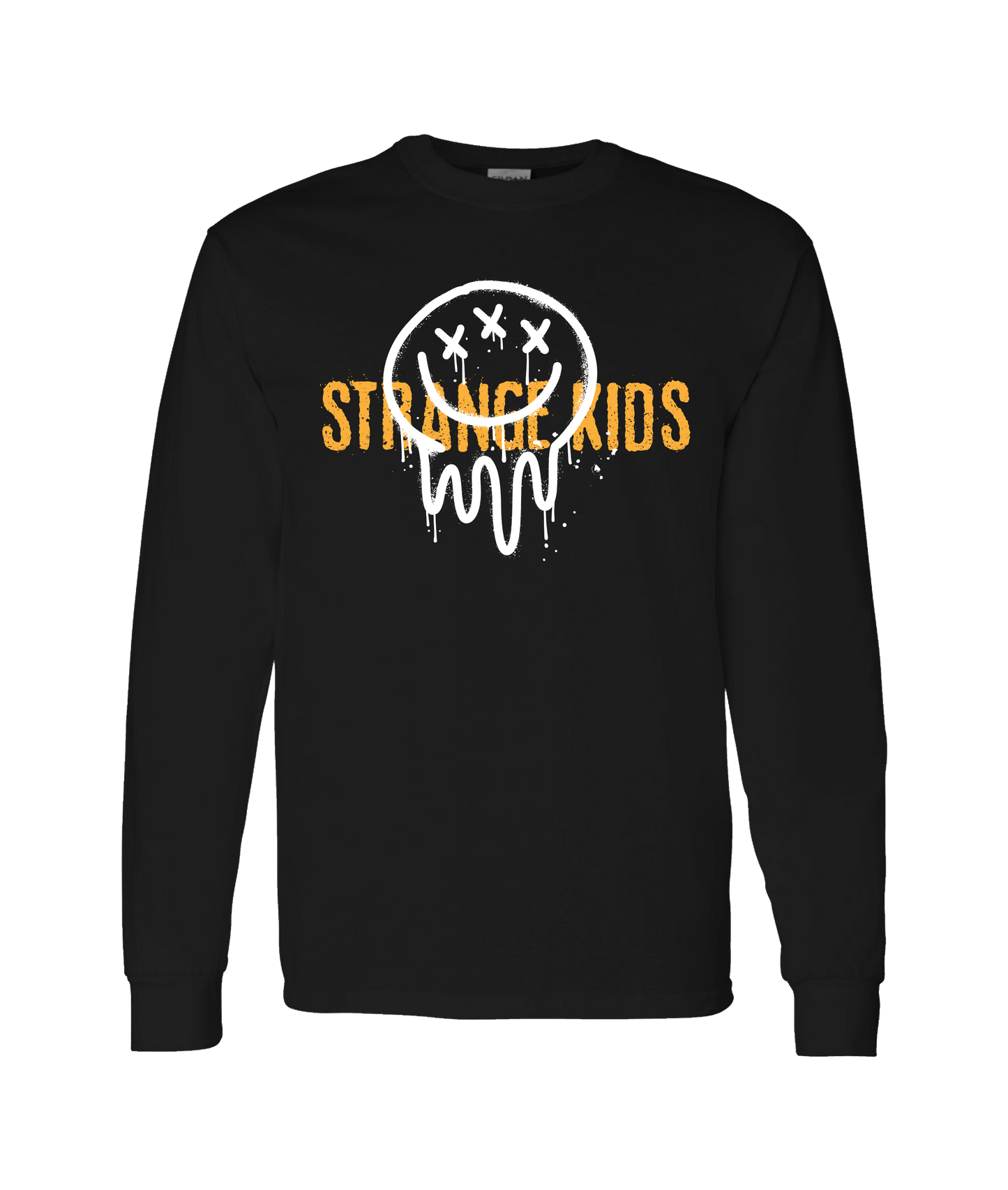 Strange Kids - Smile Mid - Black Long Sleeve T