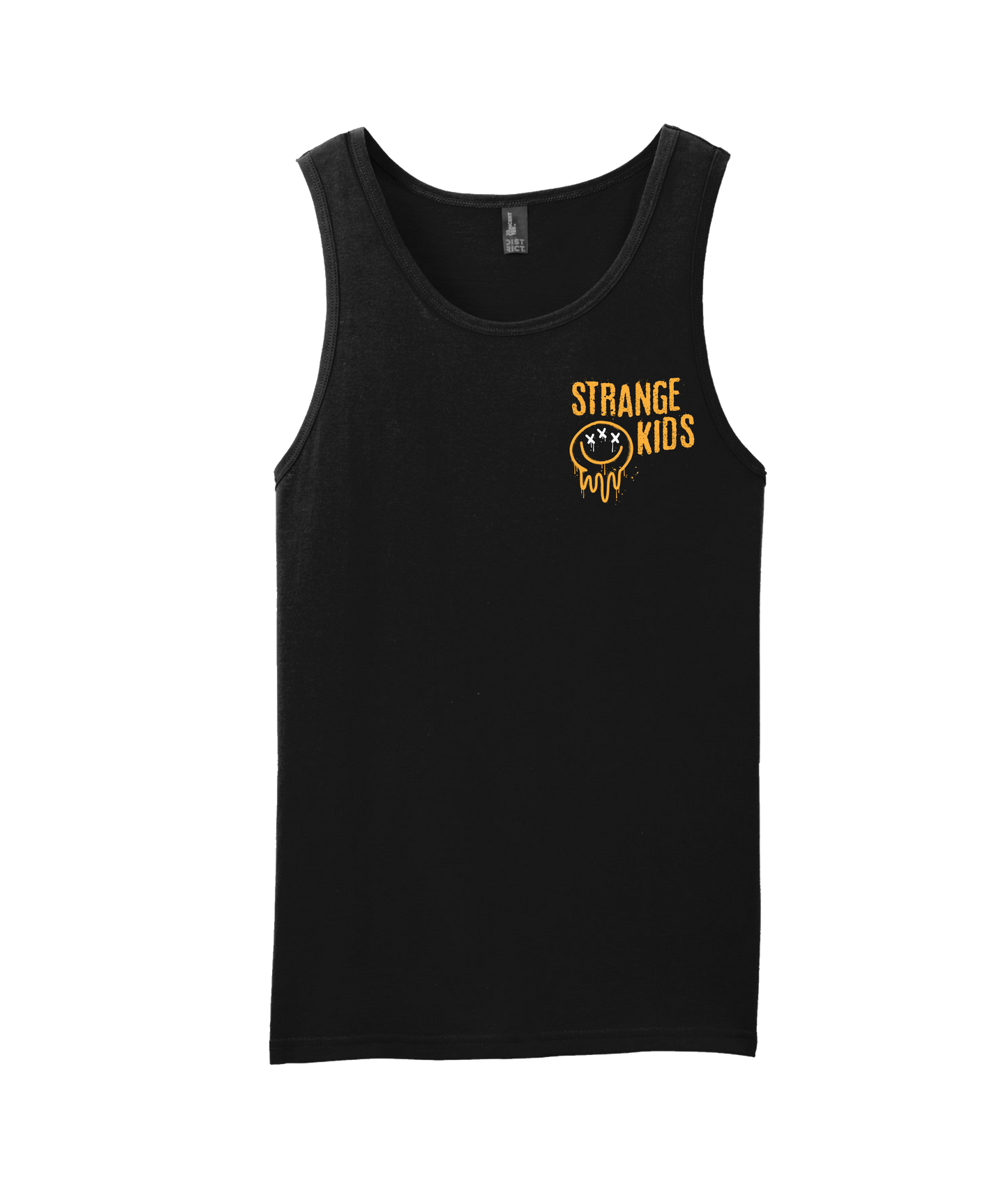 Strange Kids - Smile Stacked - Black Tank Top