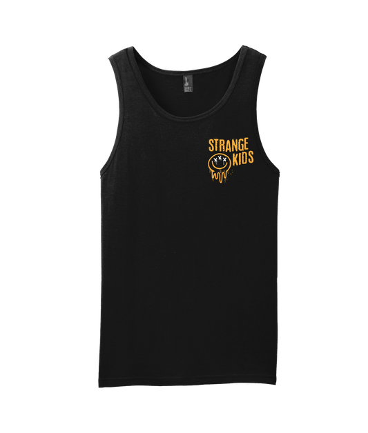 Strange Kids - Smile Stacked - Black Tank Top