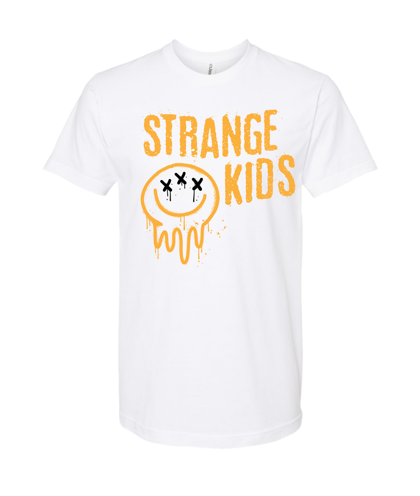 Strange Kids - Smile Stacked - White T-Shirt