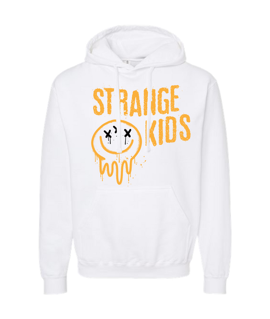 Strange Kids - Smile Stacked - White Hoodie