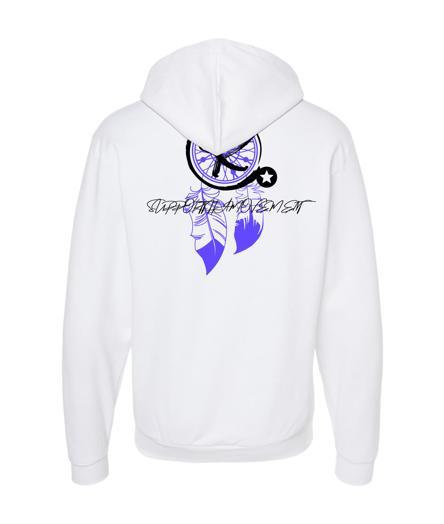 SupportThaMovement - DREAMCATCHER - White Zip Up Hoodie