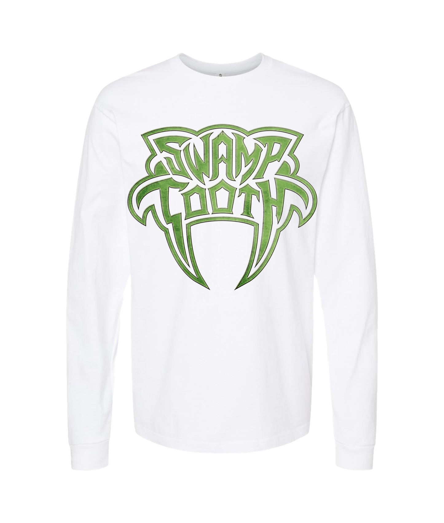 Swamp Tooth - Logo - White Long Sleeve T