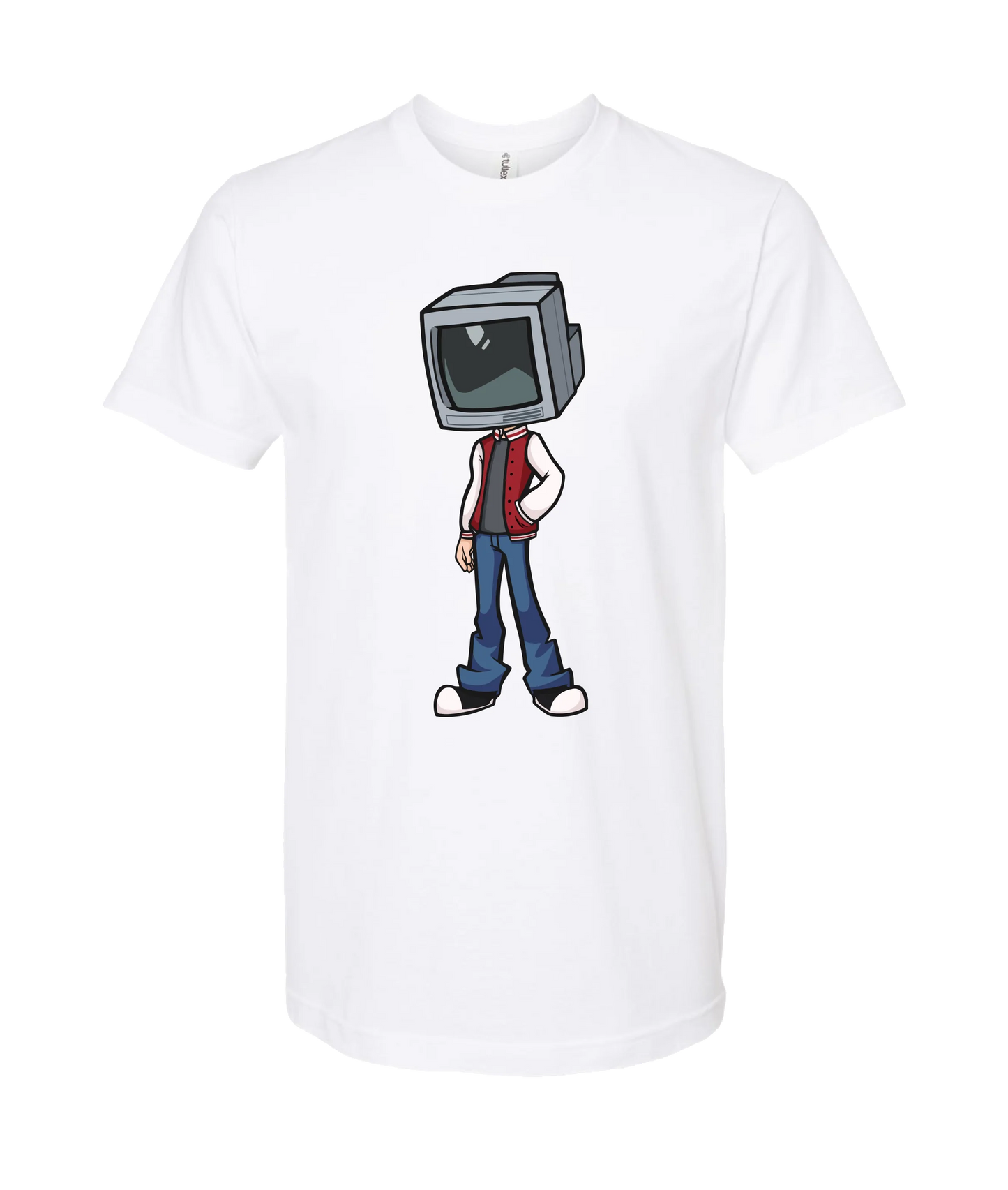 Static Snow - TV Head 1 - White T Shirt