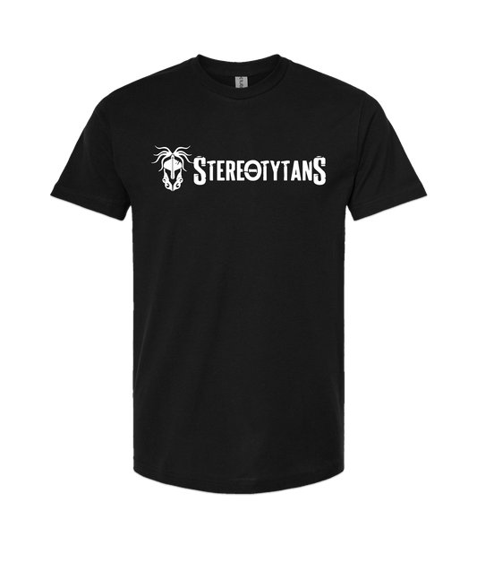 Stereotytans - Horizontal Logo - Black T Shirt