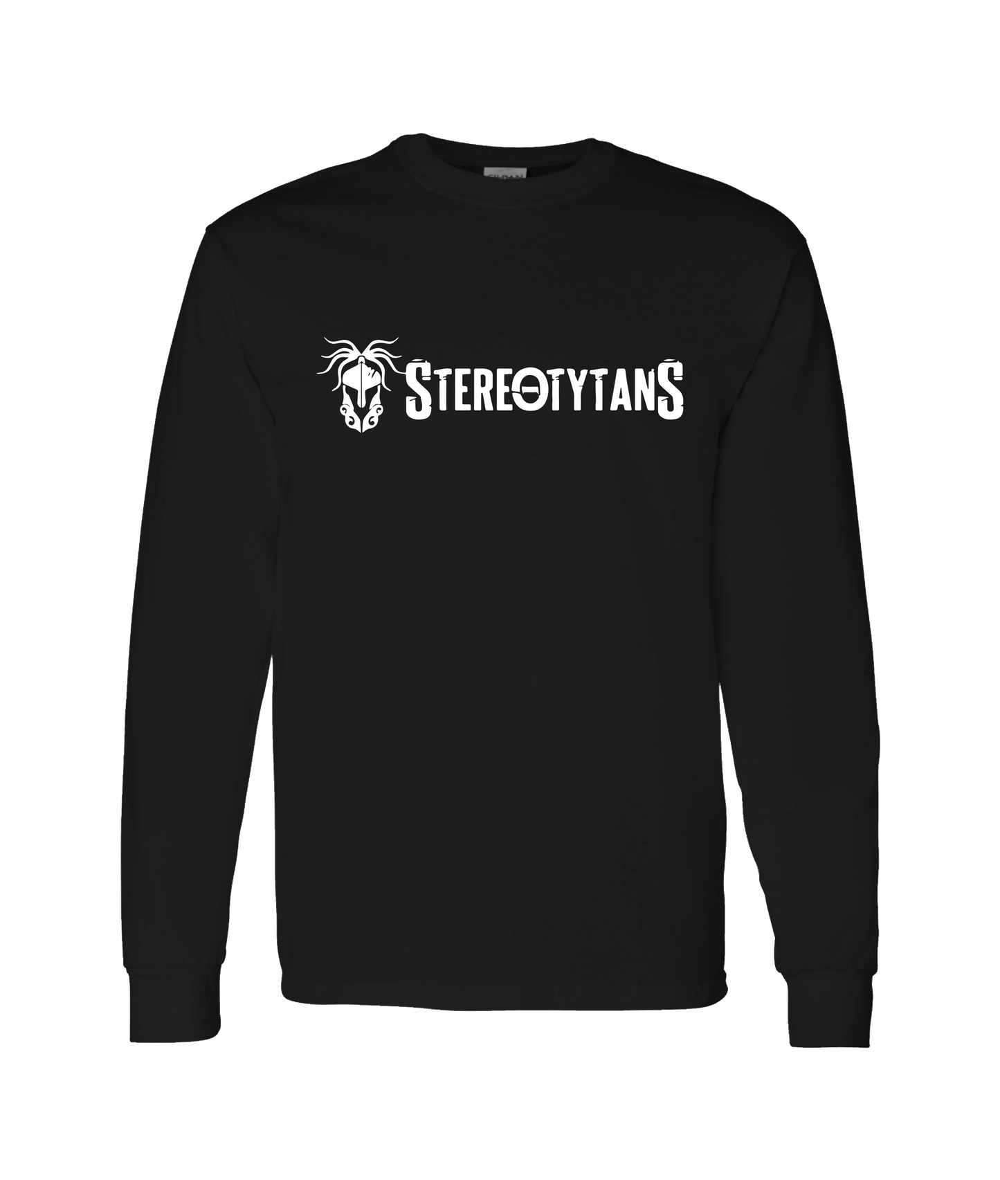 Stereotytans - Horizontal Logo - Black Long Sleeve T