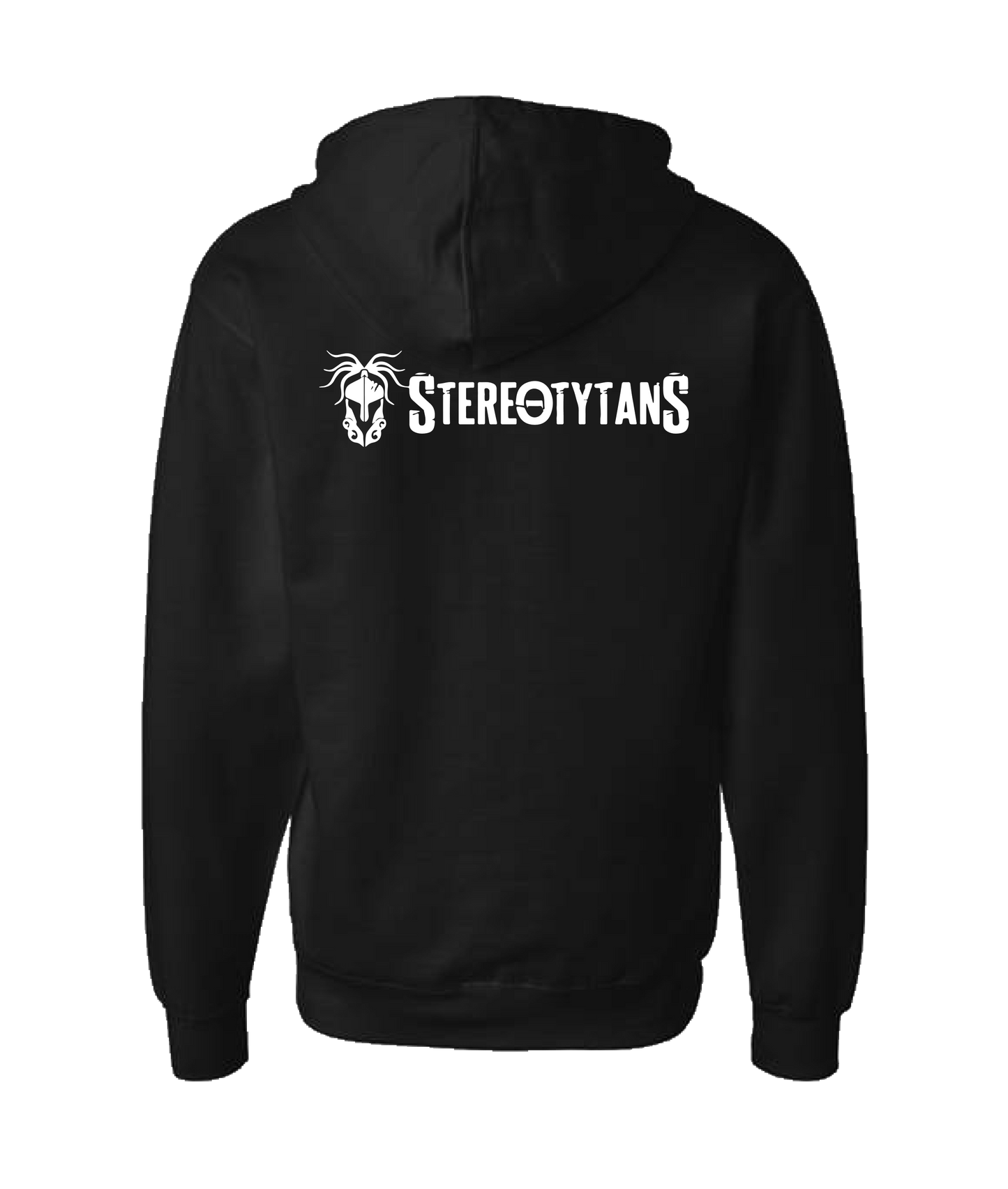 Stereotytans - Horizontal Logo - Black Zip Up Hoodie